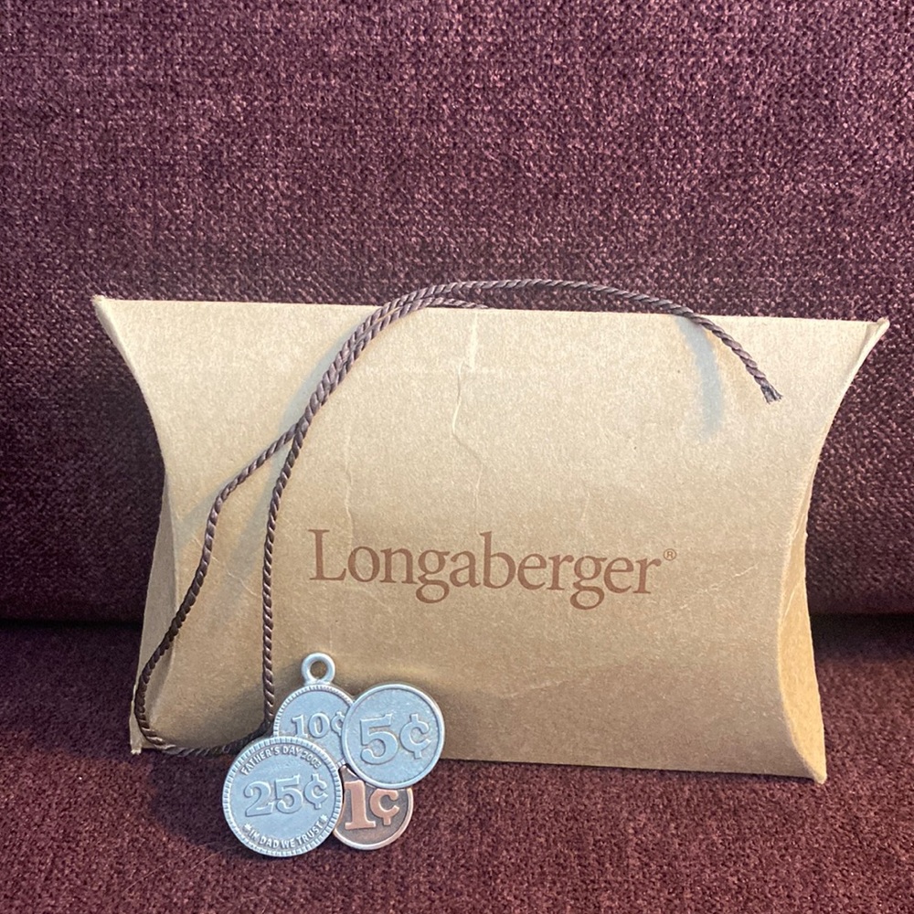 Longaberger Father’s Day Pocket Change Tie-On